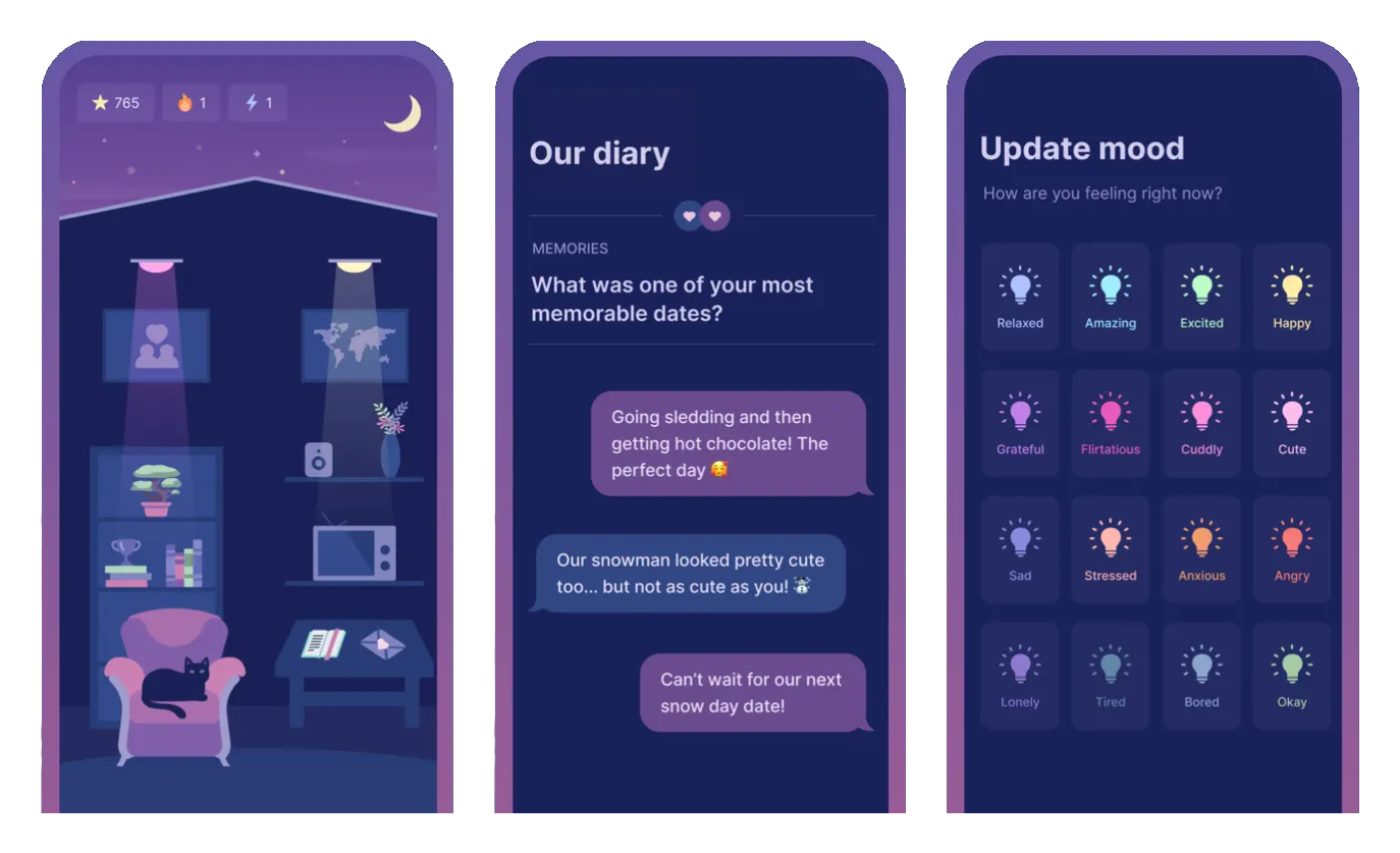 Cozy app screenshots